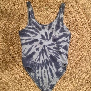 Forever 21 Used Tie Dye Blue Bodysuit